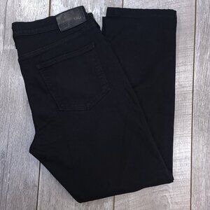 Paige Jeans Mens 33 Black Shadow Slim Straight Transcend Federal Pants